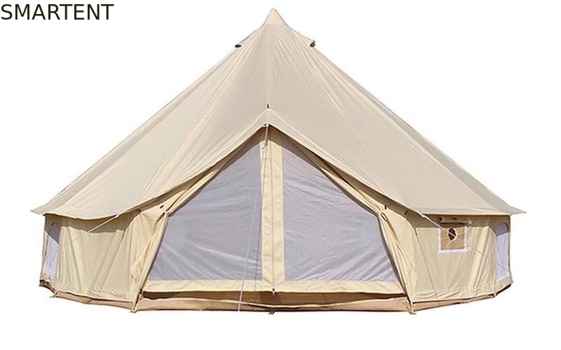 3 x 2Mの屋外のキャンプのおおい285Gはベージュ綿のキャンバスの鐘テントを着色する サプライヤー